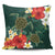 Hawaii Sea Turtle Hibiscus Plumeria Pillow Cover One Size Green - Polynesian Pride