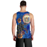 Hawaii Seal Of Hawaii Hibiscus Ocean Turtle Polynesian Tank Top - AH - Polynesian Pride