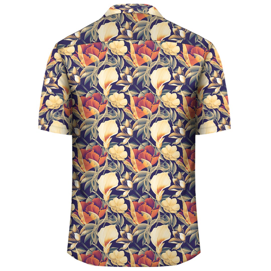 Hawaii Seamless Tropical Flower Plant And Leaf Pattern Background Hawaiian Shirt - Polynesian Pride
