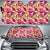 Hawaii Seamless Tropical Flower Plant Pattern Background Hawaii Car Sun Shade Auto Sun Shade Universal Fit White - Polynesian Pride