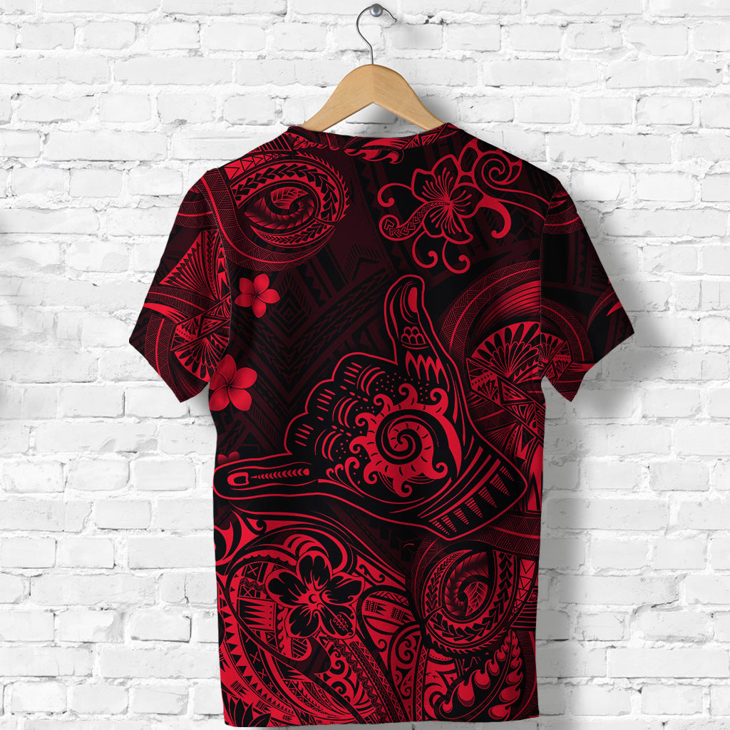 Hawaii Shaka Polynesian T Shirt Unique Style Red LT8 - Polynesian Pride
