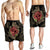 Hawaii Shark Hibiscus Gold Men's Shorts - AH - Polynesian Pride