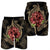 Hawaii Shark Hibiscus Gold Men's Shorts - AH - Polynesian Pride