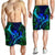 Hawaii Shark Polynesian Tropical Men's Shorts - Blue - AH - Polynesian Pride