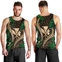 Hawaii Shark Polynesian Tropical Tank Top - Gold - AH - Polynesian Pride