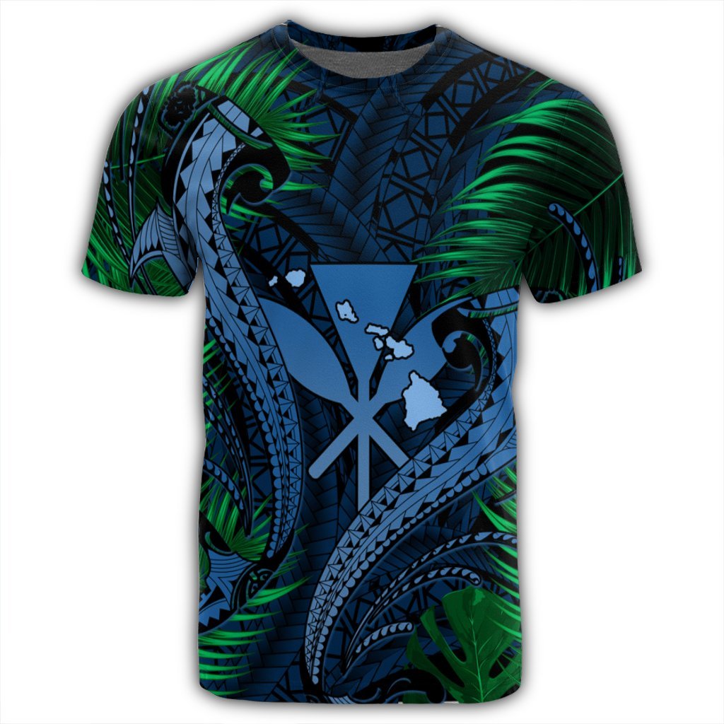 Hawaii Shark Polynesian Tropical T Shirt Pastel - Polynesian Pride
