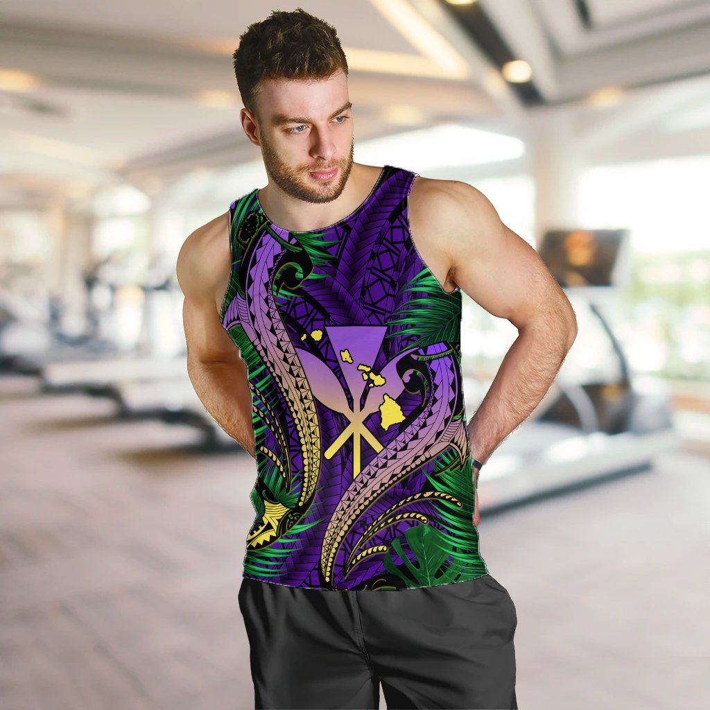 Hawaii Shark Polynesian Tropical Tank Top - Purple - AH - Polynesian Pride