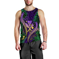 Hawaii Shark Polynesian Tropical Tank Top - Purple - AH Black - Polynesian Pride