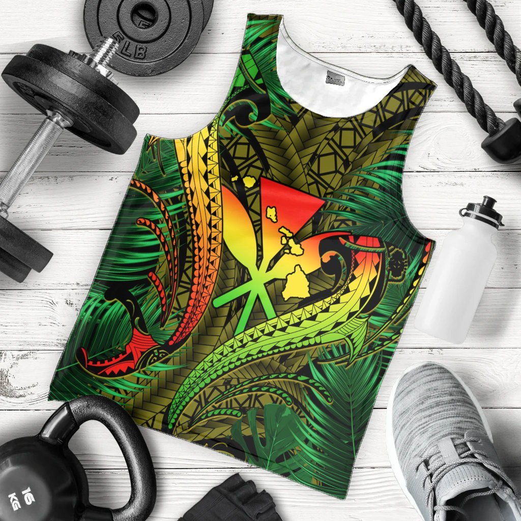 Hawaii Shark Polynesian Tropical Tank Top - Reggae - AH - Polynesian Pride
