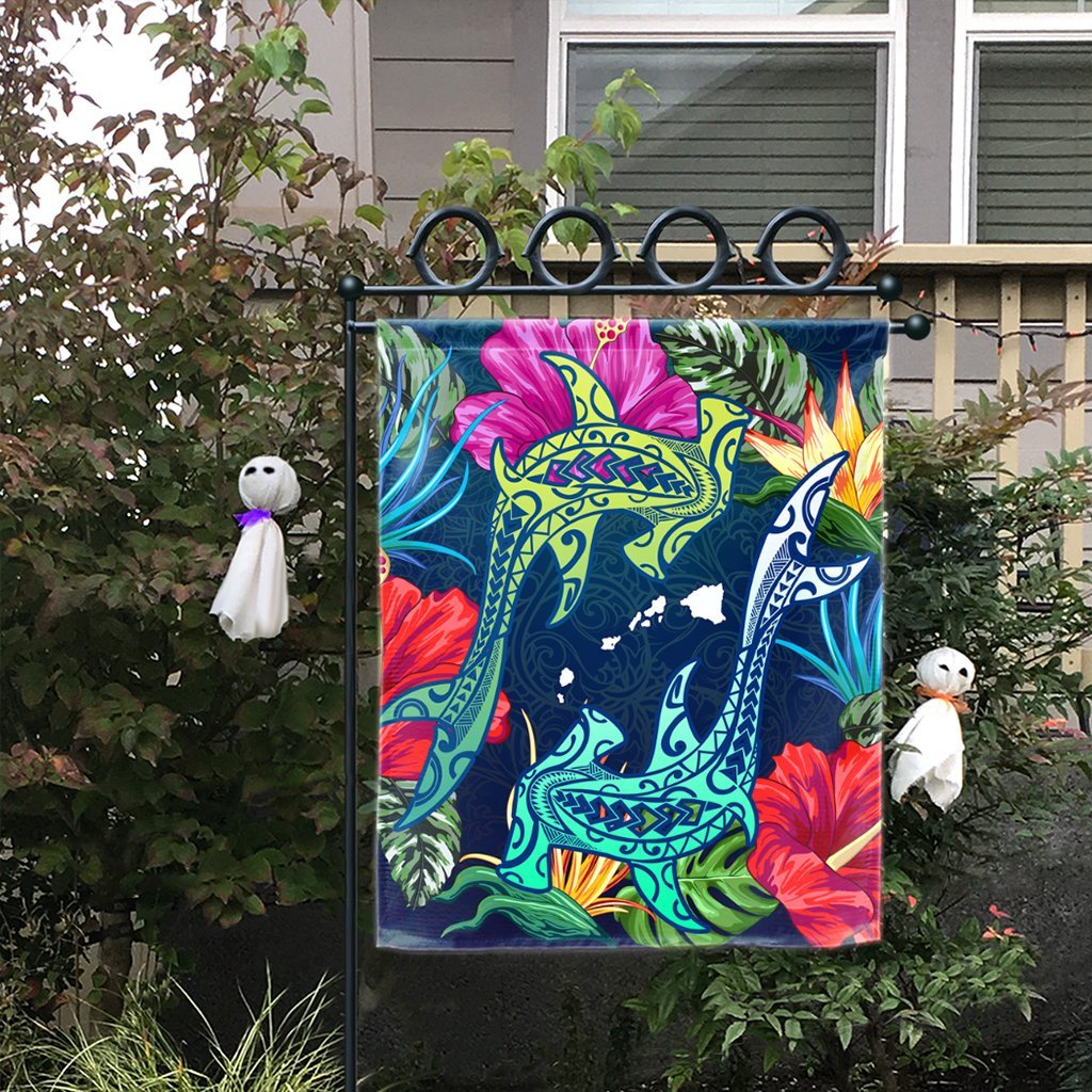 Hawaii Shark Tropical Color Flag - AH - Polynesian Pride