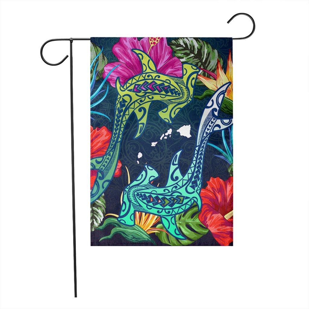 Hawaii Shark Tropical Color Flag - AH - Polynesian Pride