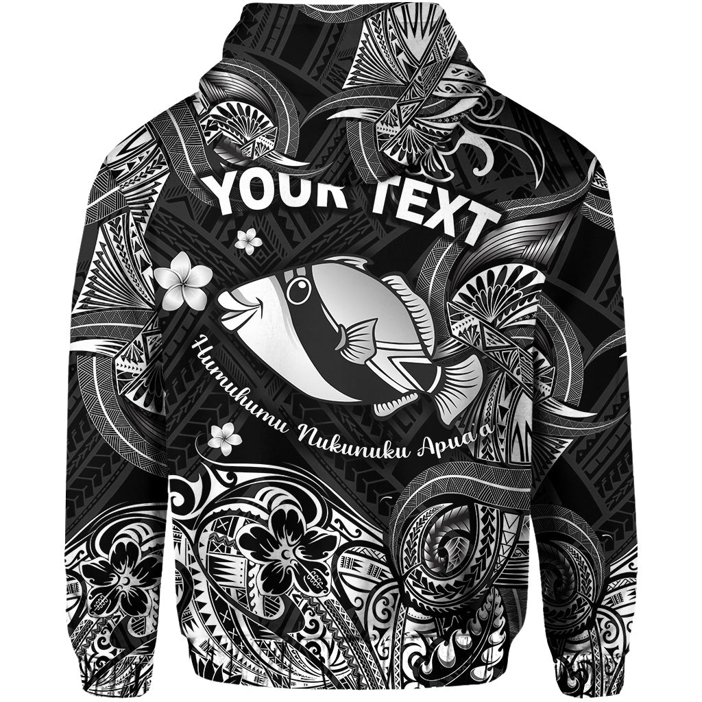 Custom Hawaii State Fish: Humuhumu Nukunuku Apuaa Polynesian Zip Hoodie Unique Style Black LT8k - Polynesian Pride