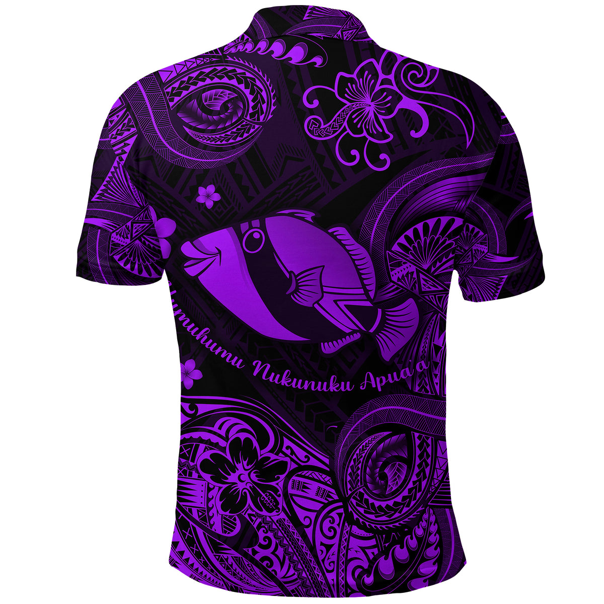 Hawaii State Fish: Humuhumu Nukunuku Apuaa Polynesian Polo Shirt Unique Style Purple LT8 - Polynesian Pride