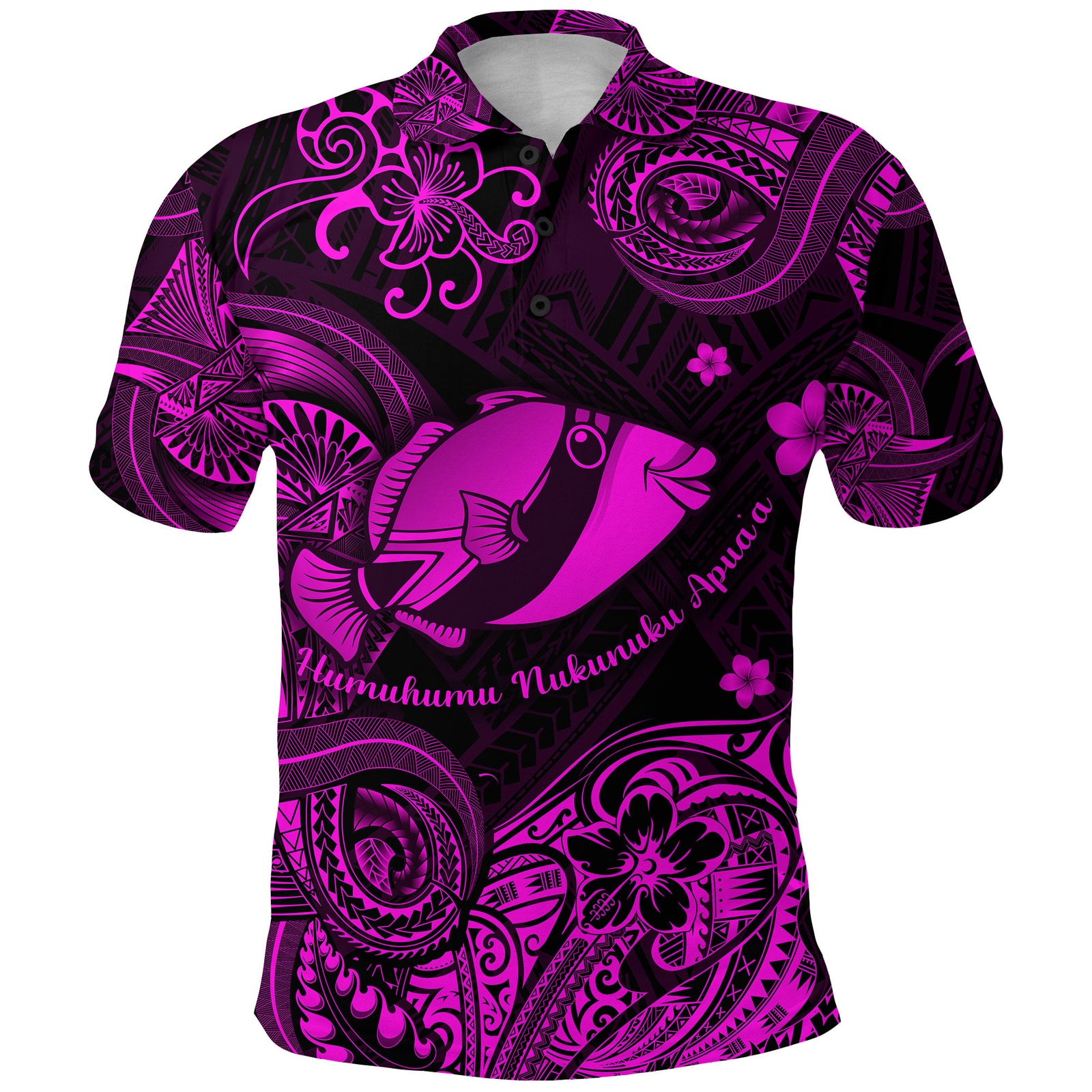 Hawaii State Fish: Humuhumu Nukunuku Apuaa Polynesian Polo Shirt Unique Style Pink LT8 - Polynesian Pride