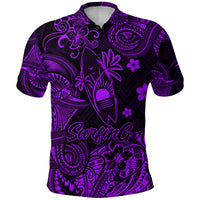 Hawaii Surfing Polynesian Polo Shirt Unique Style Purple LT8 - Polynesian Pride