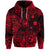 Hawaii Surfing Polynesian Zip Hoodie Unique Style Red LT8 - Polynesian Pride