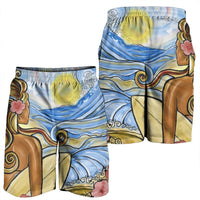 Hawaii The Girl Surfing Wave Men's Shorts - AH - Polynesian Pride