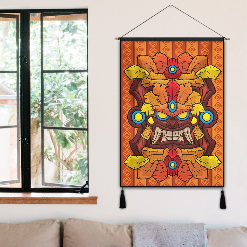 Hawaii Tiki Pattern Hanging Poster - AH - Polynesian Pride