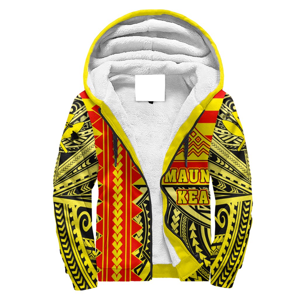 Hawaii - Hawaiian Mauna Kea Sherpa Hoodie - Speaka Style - AH Yellow - Polynesian Pride