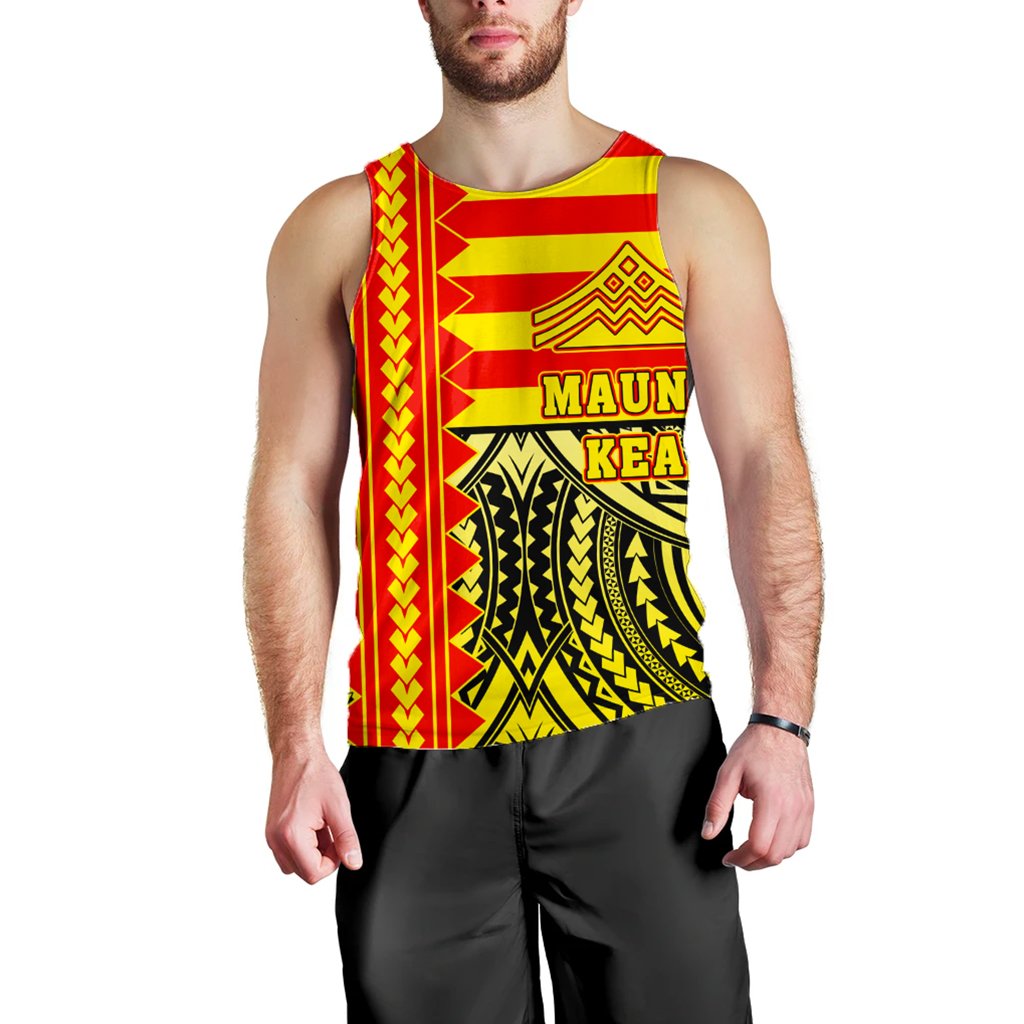 Hawaii Men's Tank Top - Hawaiian Mauna Kea Men's Tank Top - Speaka Style - AH - Polynesian Pride