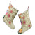 Hawaii Triple Marble Turtle Polynesian Hibiscus Christmas Stocking - AH - Benjamin Style - Beige - Polynesian Pride