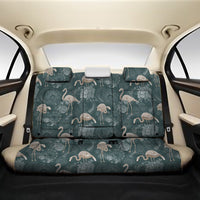 Hawaii Tropical Flamingos And Tropical Plants Back Seat Cover One Size Black Back Car Seat Covers - Polynesian Pride