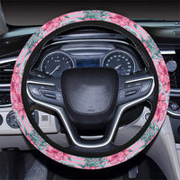 Hawaii Tropical Flower Palm Leaves Plant And Leaf Hawaii Steering Wheel Cover - AH - Polynesian Pride