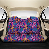 Hawaii Tropical Flowers Pink Back Seat Cover One Size Black Back Car Seat Covers - Polynesian Pride