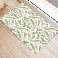 Hawaii Tropical Green Pattern Hawaii Door Mat - Polynesian Pride