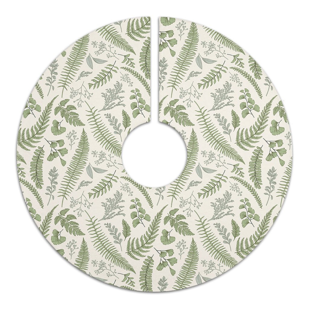Hawaii Tropical Green Pattern Tree Skirt - Polynesian Pride