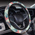 Hawaii Tropical Leaf Triangle Pattern Hawaii Universal Steering Wheel Cover with Elastic Edge - Polynesian Pride