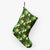 Hawaii Tropical Leaves And Plumeria Christmas Stocking 26 X 42 cm Black Christmas Stocking - Polynesian Pride