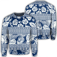 Hawaii Tropical Pattern Sweatshirt - AH Unisex Black - Polynesian Pride