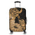 Hawaii Turtle Luggage Covers Polynesian Hibiscus Art Gold - AH Black - Polynesian Pride