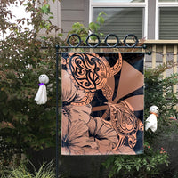 Hawaii Turtle Flag Polynesian Hibiscus Art Ver 2.0 Orange - AH - Polynesian Pride