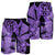 Hawaii Turtle Men's Shorts Polynesian Hibiscus Art Ver 2.0 Violet - AH - Polynesian Pride