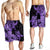 Hawaii Turtle Men's Shorts Polynesian Hibiscus Art Violet - AH - Polynesian Pride