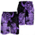 Hawaii Turtle Men's Shorts Polynesian Hibiscus Art Violet - AH - Polynesian Pride