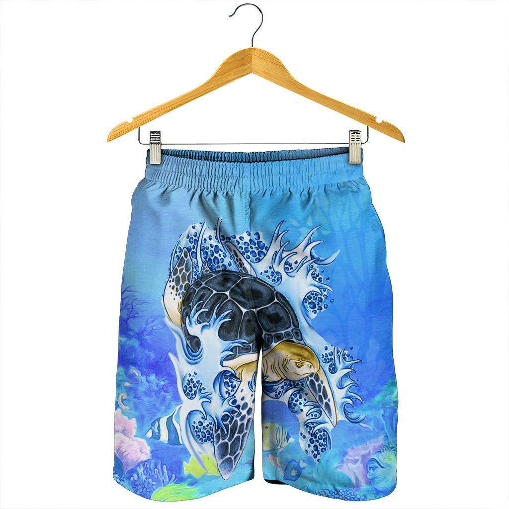 Hawaii Turtle Cool Men's Shorts - AH - Polynesian Pride