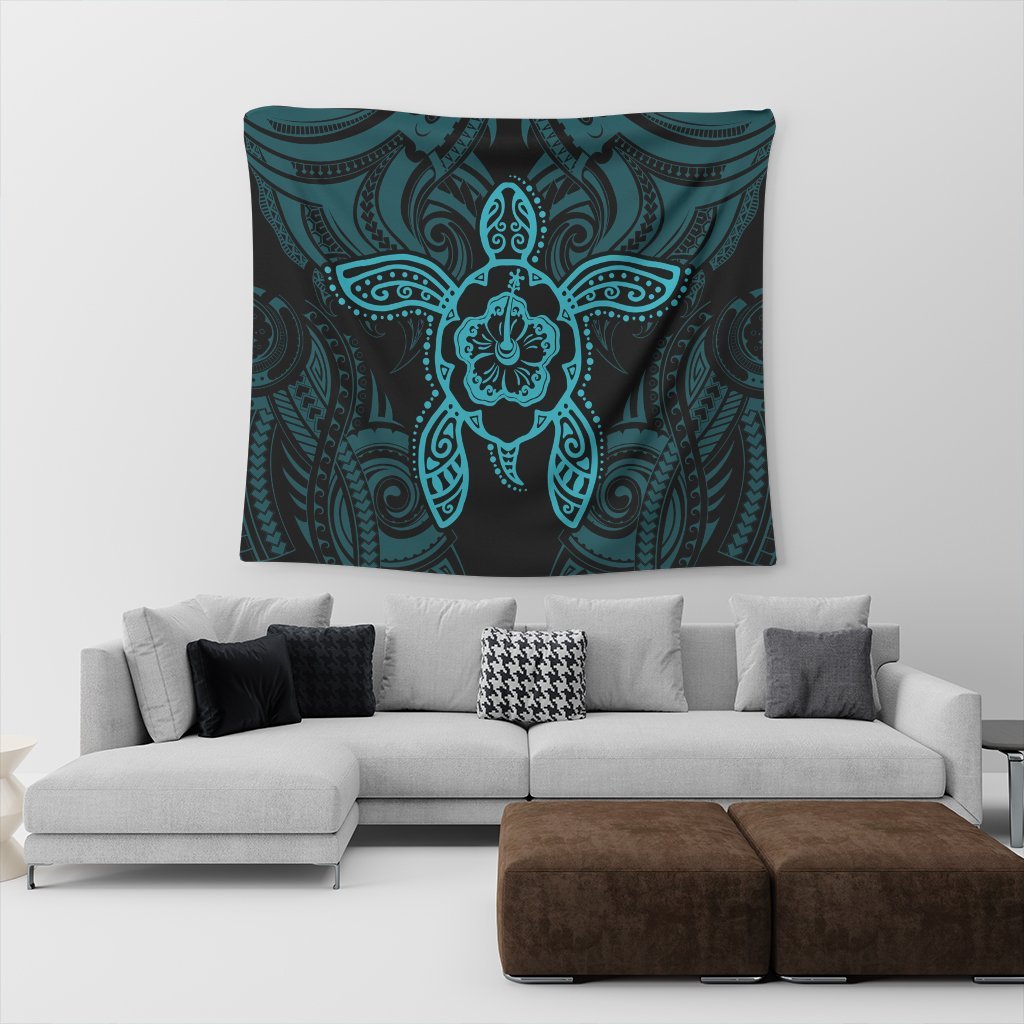 Hawaii Turtle Fixed Blue Tapestry AH - Polynesian Pride