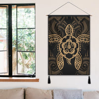 Hawaii Turtle Fixed Gold Hanging Poster AH - Polynesian Pride