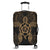 Hawaii Turtle Fixed Gold Luggage Covers AH Black - Polynesian Pride