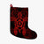 Hawaii Turtle Fixed Red Christmas Stocking AH Christmas Stocking 26 X 42 cm Black - Polynesian Pride