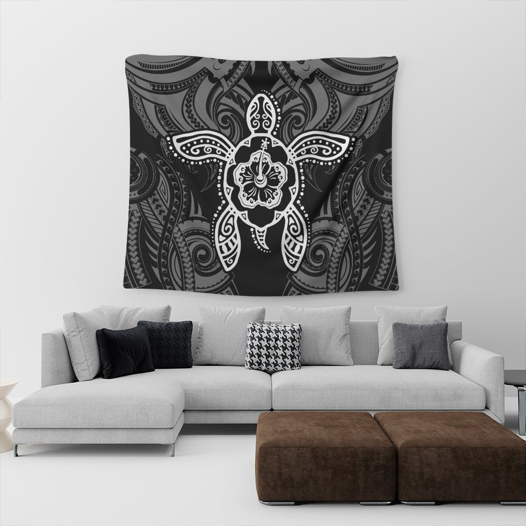 Hawaii Turtle Fixed White Tapestry AH - Polynesian Pride