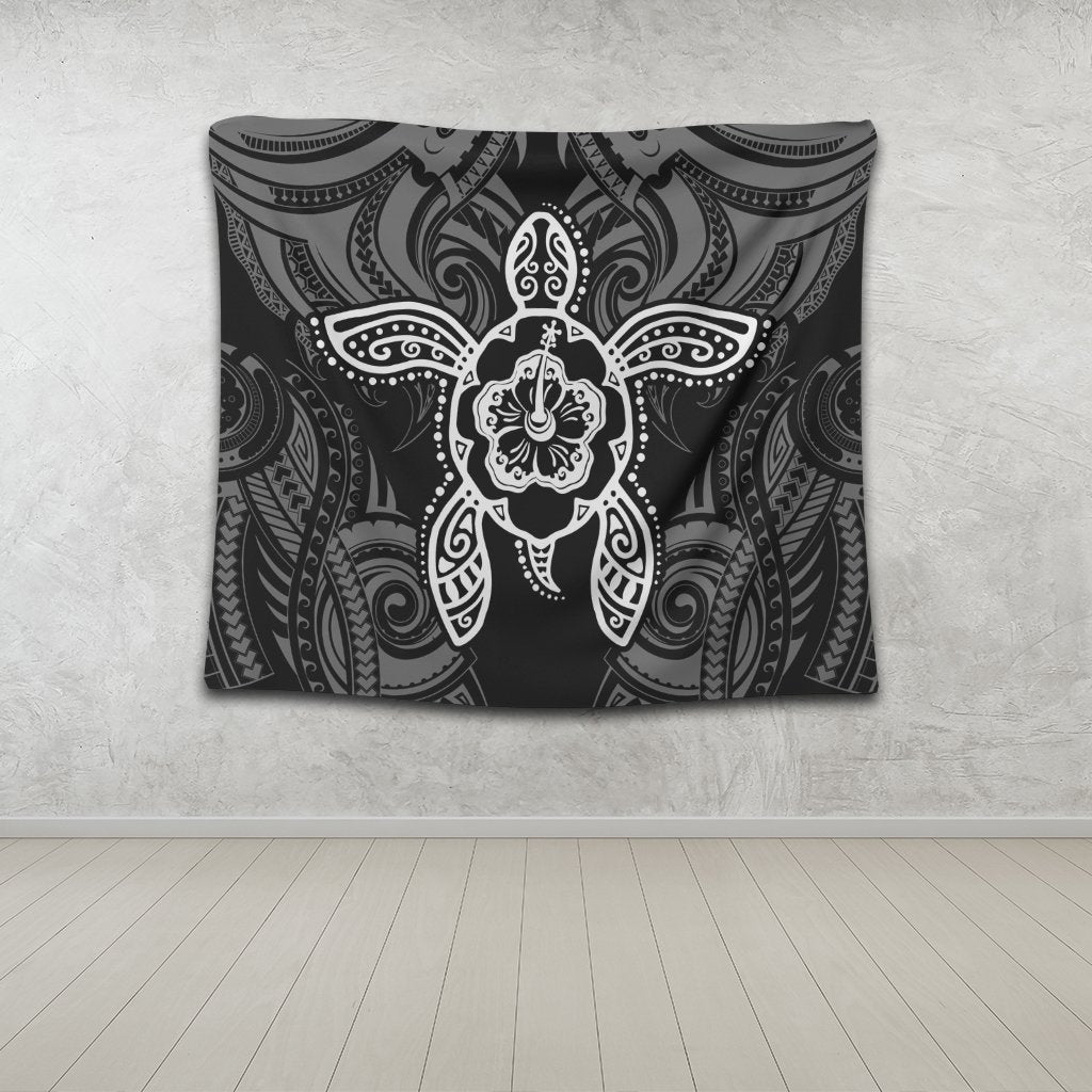 Hawaii Turtle Fixed White Tapestry AH - Polynesian Pride