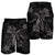 Hawaii Turtle Flower Polynesian Men's Shorts - Gray - AH - Polynesian Pride