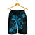 Hawaii Turtle Flower Polynesian Men's Shorts - Turquoise - AH - Polynesian Pride