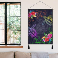 Hawaii Turtle Hibiscus Hanging Poster - Day Style - AH - Polynesian Pride
