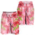 Hawaii Turtle Hibiscus Men's Shorts - Pink Style - AH - Polynesian Pride