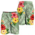 Hawaii Turtle Hibiscus Men's Shorts - Tink Style - AH - Polynesian Pride